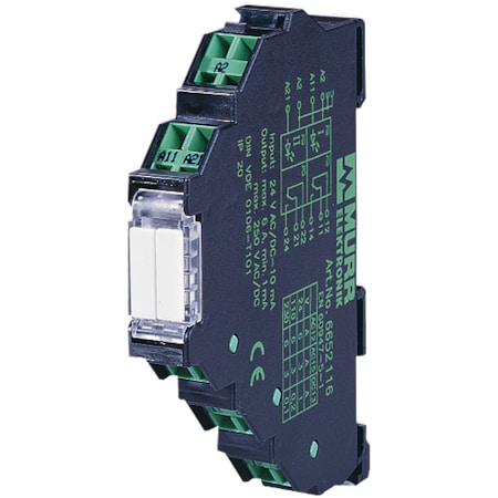 Murrelektronik MIRO SAFE+ SWITCH ECOA 24, 24 VAC/DC - 2 N/O contact /1 PLC output, 22 6644207